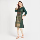 All Over Print Kurta, गहरा हरा, small image number null