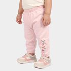 Infants Pink Jogger Floral Embroidered Pyjama, हल्का गुलाबी, small
