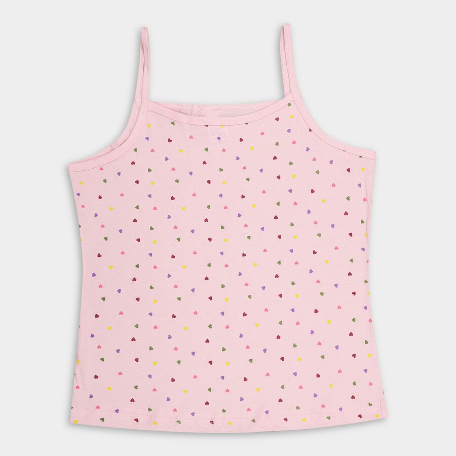 Girls' 100% Cotton Vest (Pack of 2), लाइलेक, large image number null
