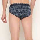 Men's 100% Cotton Briefs, Navy Blue, small