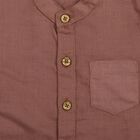 Infants' Shirt, Brown, small