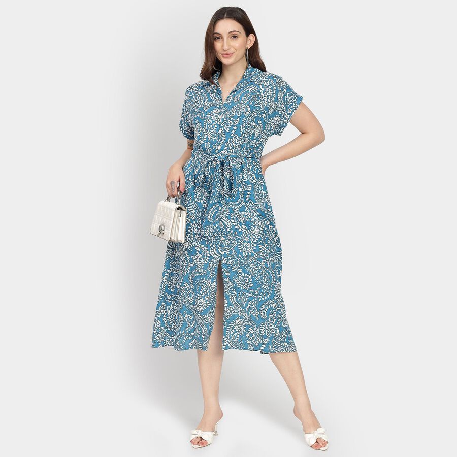 Ladies' Dress, Mid Blue, large image number null