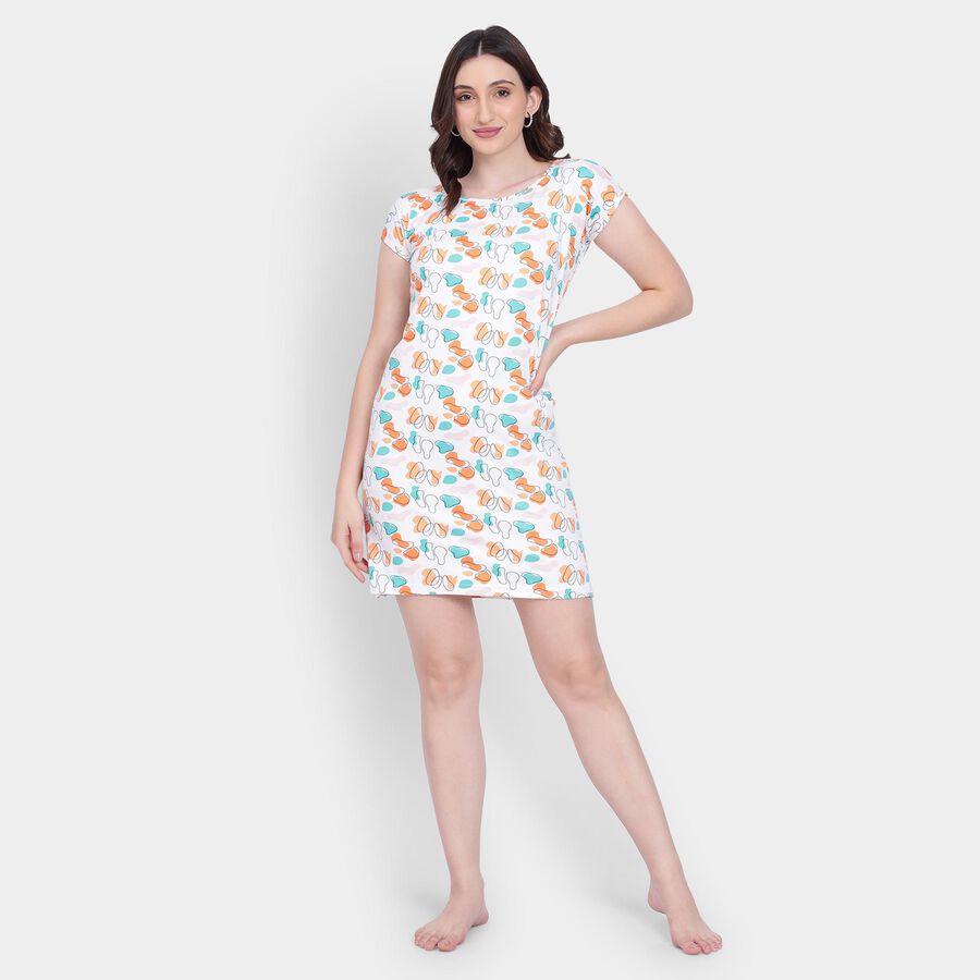 Ladies' Nighty , Off White, large image number null