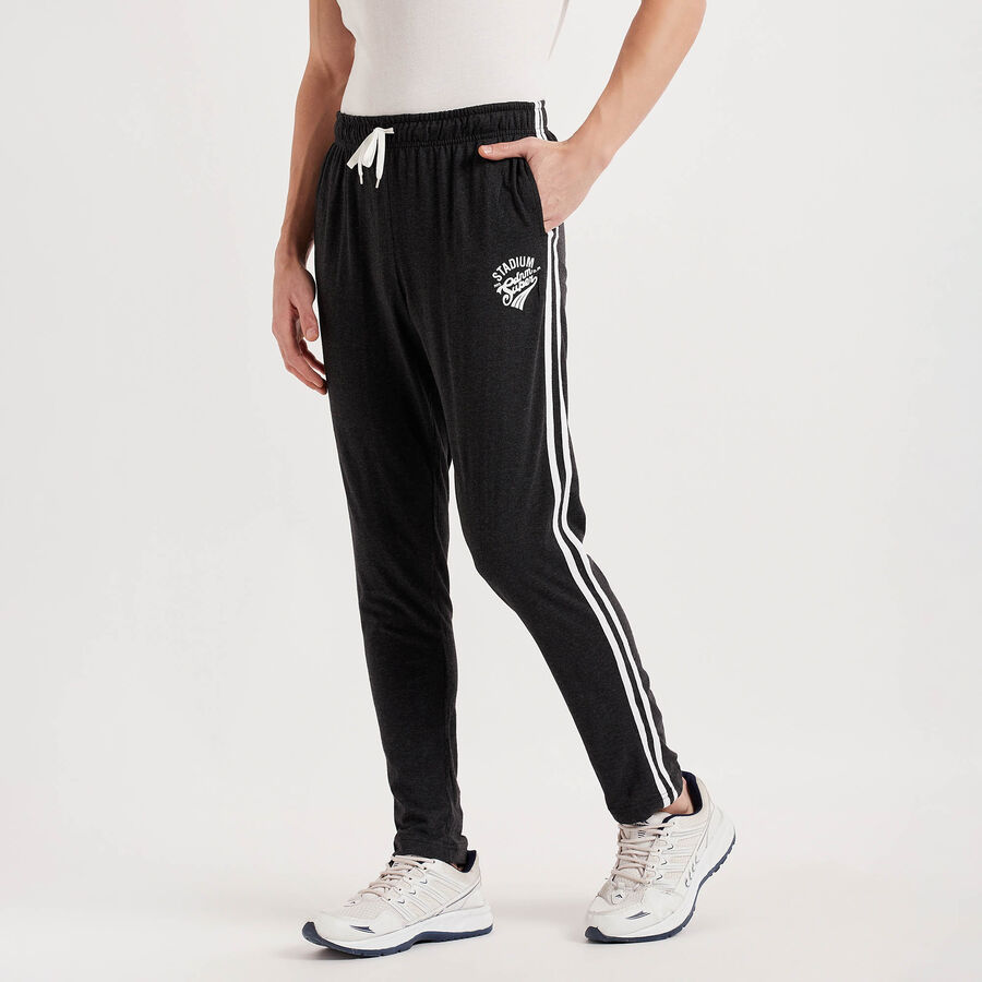 Solid Track Pants, Charcoal, large image number null