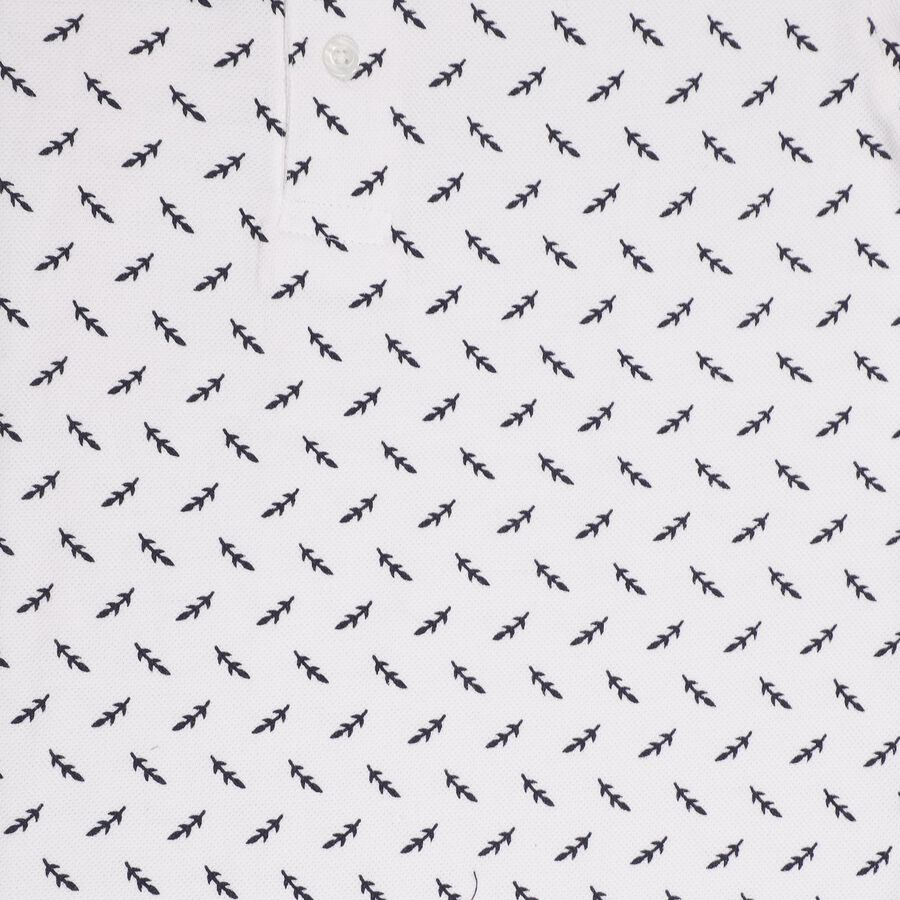 Boys' Half Sleeves T-Shirt, White, large image number null