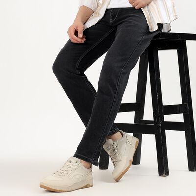 Men's Jet Black Slim Fit Jeans