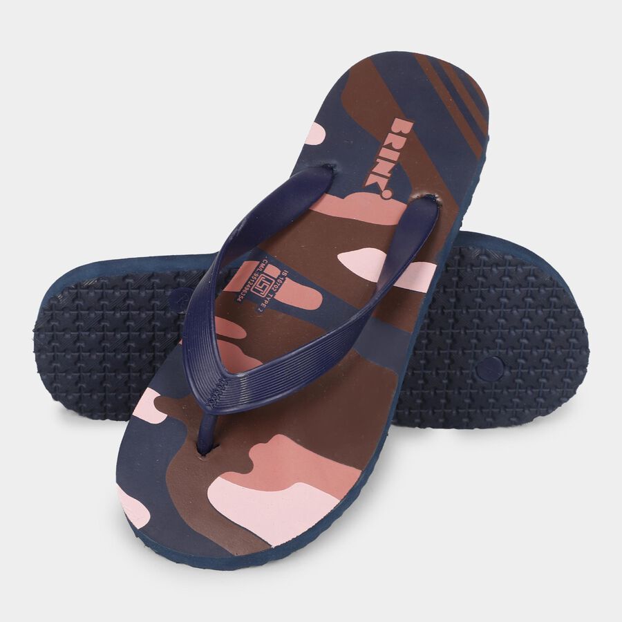Men's Slipper, नेवी ब्लू, large image number null