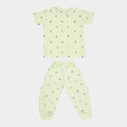 Boys Cotton Night Suit, Light Green, small image number null