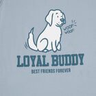 Boys Light Powder Blue Crew Neck Casual T-Shirt, Light Blue, small image number null