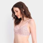 Ladies' 100% Cotton Non-Padded Bra, पीच, small image number null