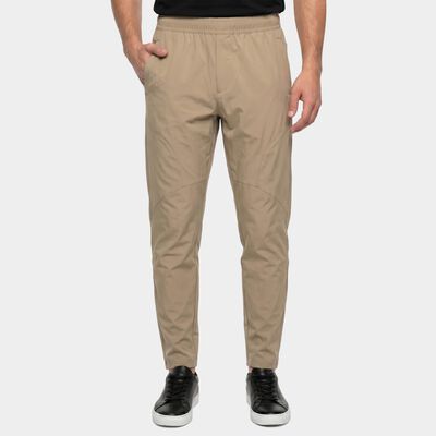 Men's Beige Straight Fit Track Pants