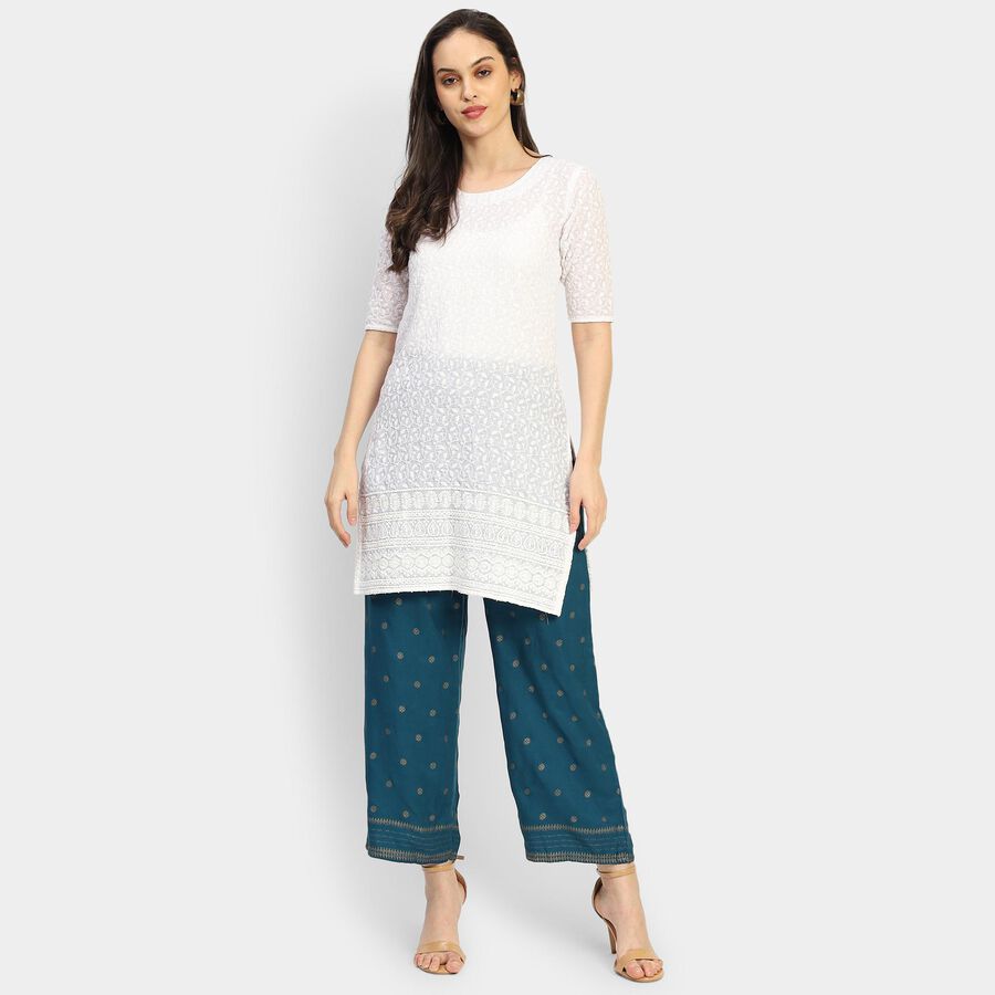 Ladies' Palazzos , Teal Blue, large image number null