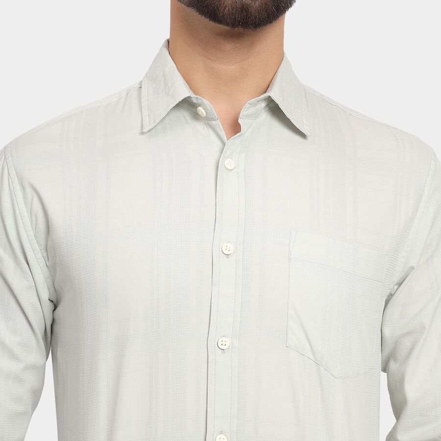 Men's 100% Cotton Casual Shirt, Aqua, large image number null
