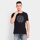 Men's 100% Cotton Round Neck Half Sleeves T-Shirt, Black, small image number null