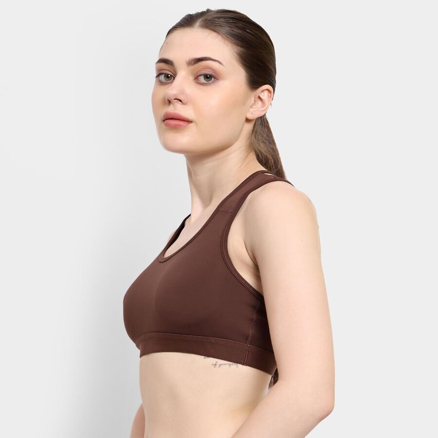 Ladies' Sports Bra , भूरा, large image number null
