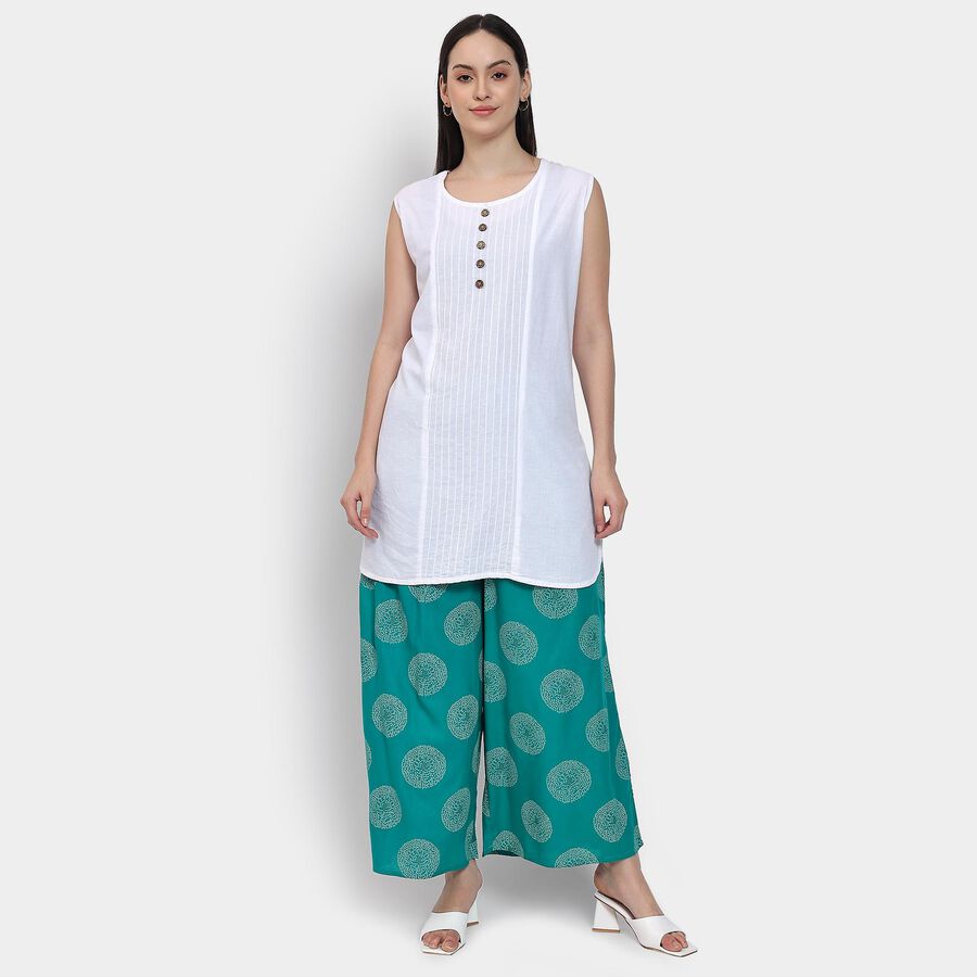 Ladies' Palazzos , टील ब्लू, large image number null