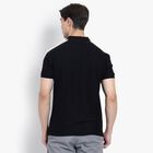Men's Collared Half Sleeves T-Shirt , काला, small image number null