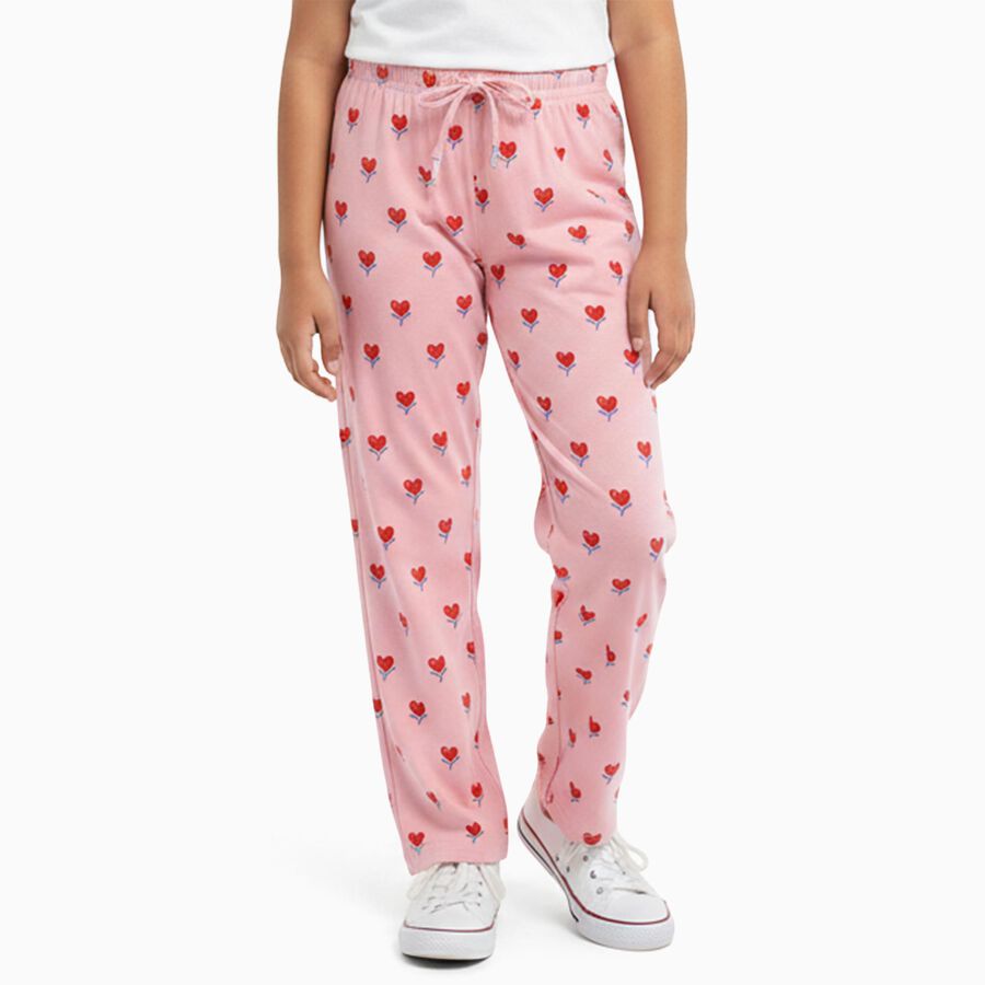 Girls' Pyjama, Light Pink, large image number null