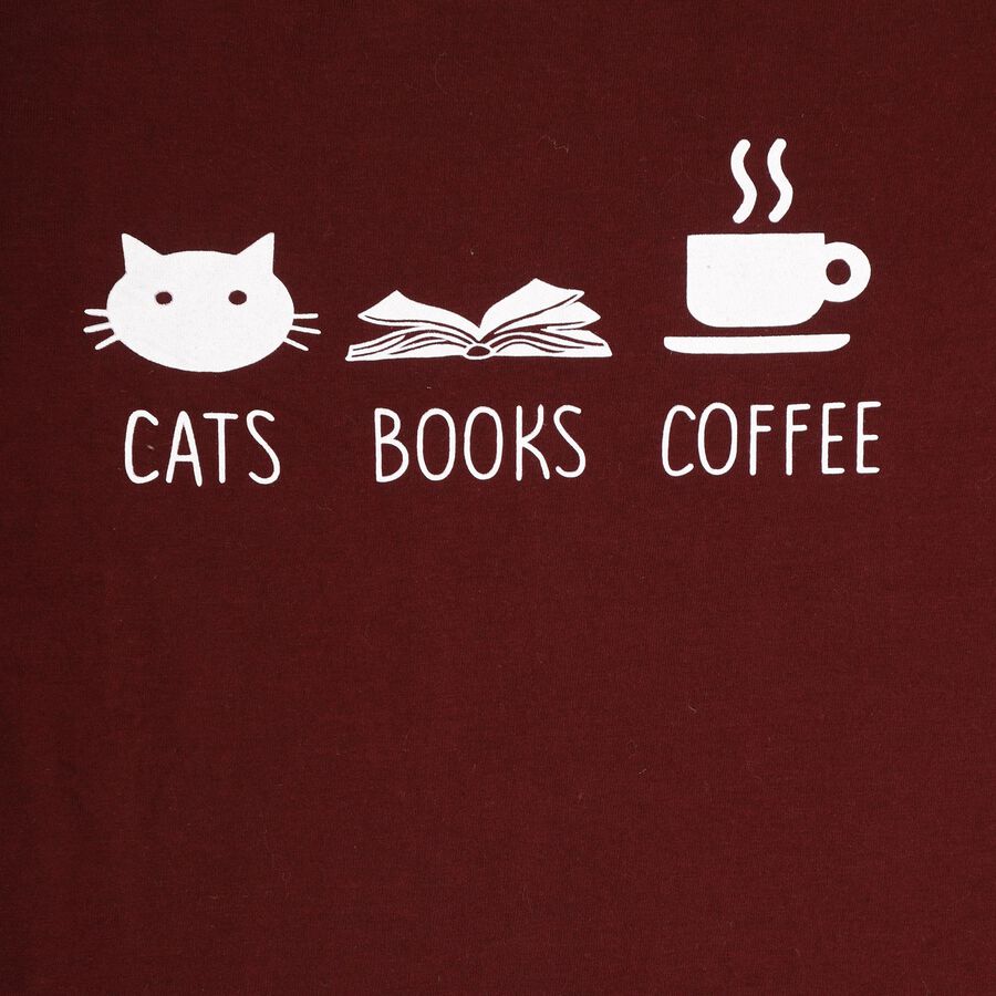 Girls' T-Shirt, Wine, large image number null
