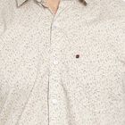 Cotton Printed Casual Shirt, Beige, small image number null