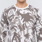 Men's Brown-Color Crew Neck Pullover Sweatshirt, Brown, small