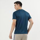 Men's Deep Teal Crew Neck Athleisure T-Shirt, Teal Blue, small image number null