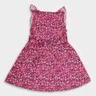 Girls' Cotton Frock, रानी (फ्यूशिया), small image number null