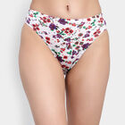 Cotton Printed Panty, White, small image number null