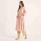 Embroidered 3/4th Sleeve Kurta, White, small image number null