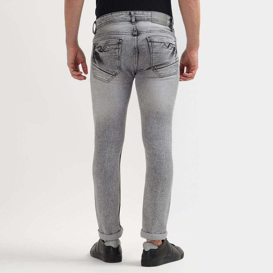 Men's Skinny Jeans, हल्का ग्रे, large image number null
