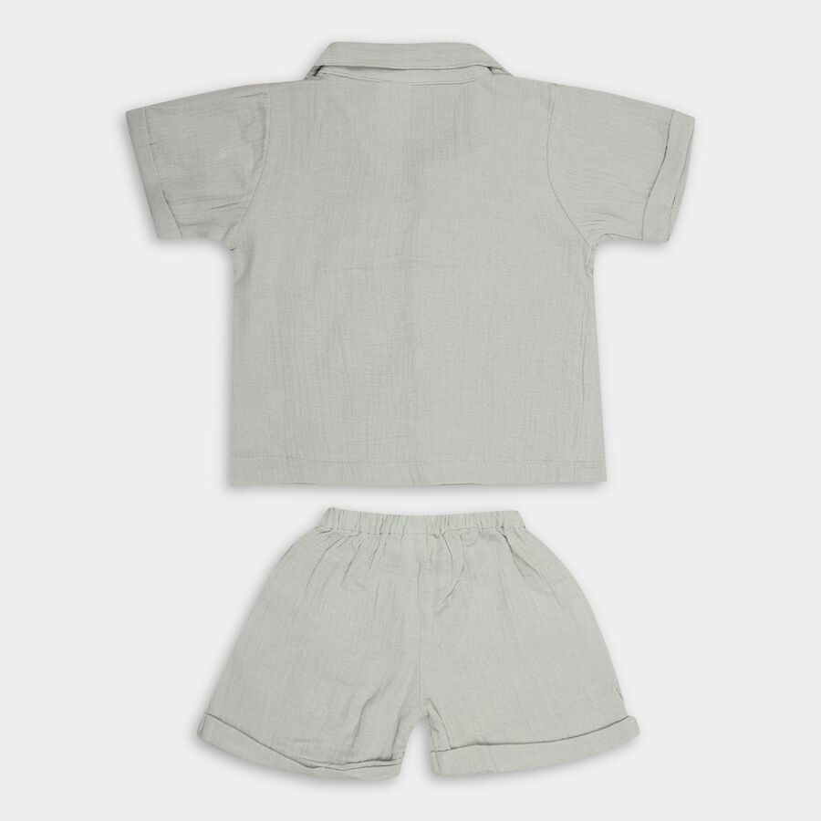 Infant Boys' 100% Cotton Baba Suit, हल्का हरा, large