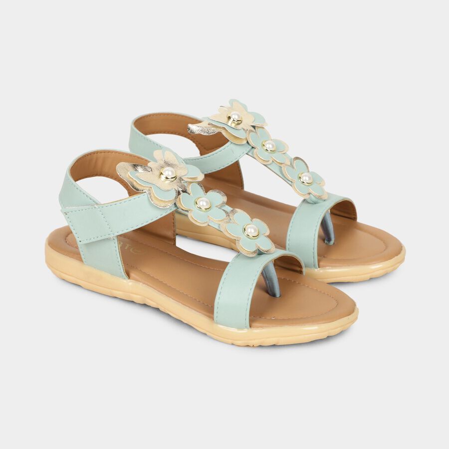 Girls' Sandal, Green, large image number null
