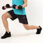 Men's Dark Charcoal Black Regular Fit Sports Bermuda Shorts, Dark Grey, small