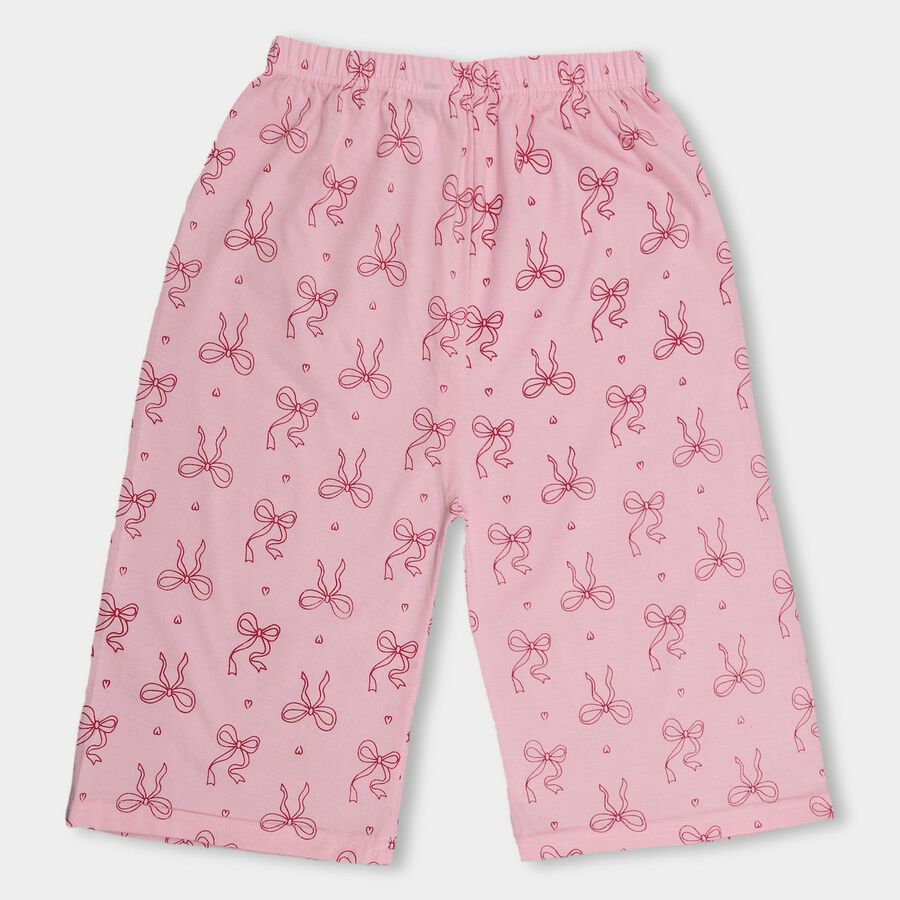 Girls' Pull Ups Capri, गुलाबी, large image number null