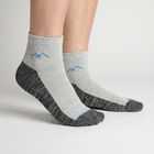 Men's Ankle Length Pack of 3 Socks ( Grey, Black, White ), Black, small
