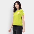 Ladies' Round Neck T-Shirt, Neon Green, small
