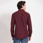 Printed Casual Shirt, Wine, small image number null