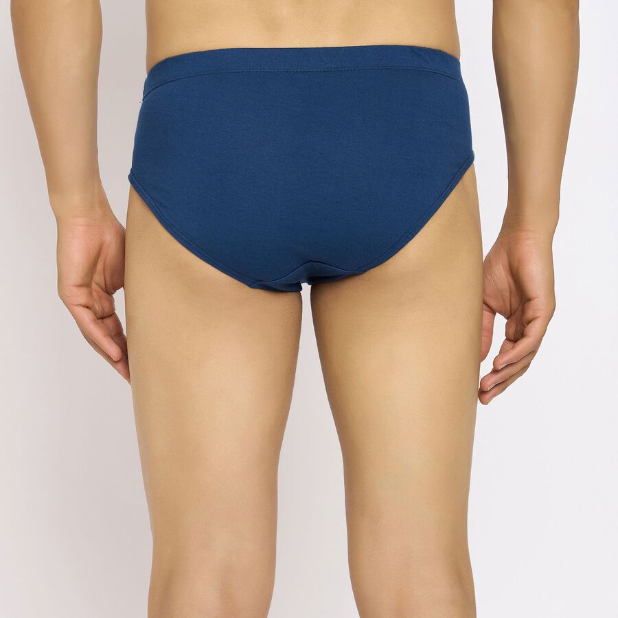 Men's 100% Cotton Briefs, रॉयल ब्लू, large