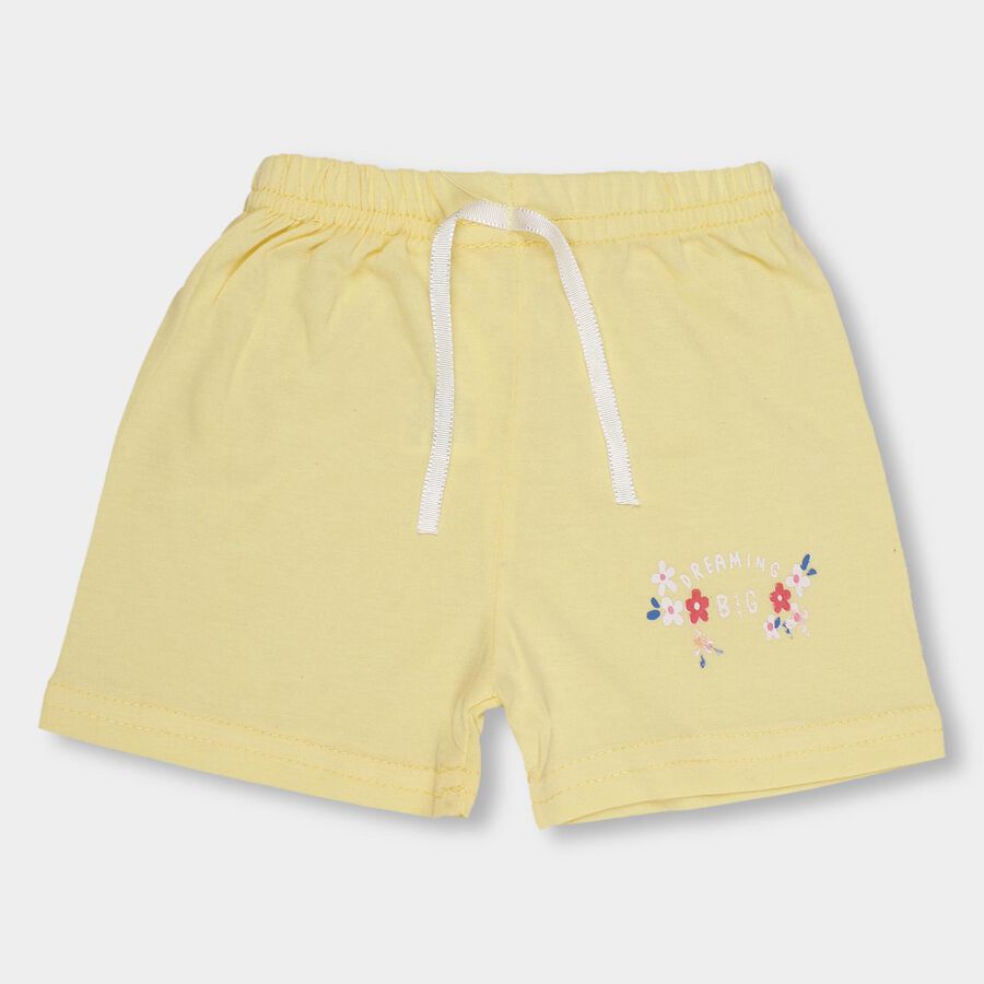 Infants' 100% Cotton Half Pant , पीला, large image number null