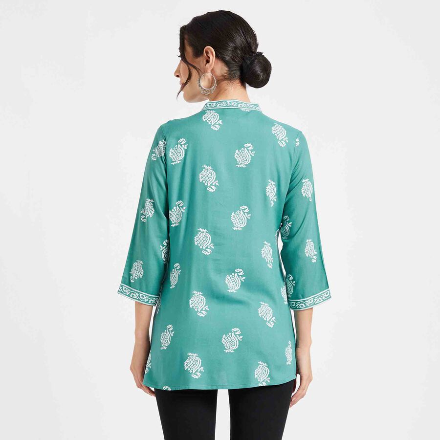 Printed Kurta, Light Green, large image number null