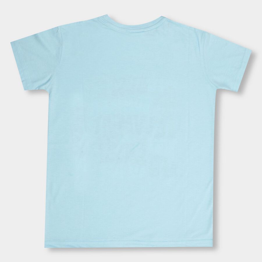 Boys' Half Sleeves T-Shirt , हल्का नीला, large image number null
