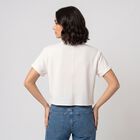Women's White Collared Shirt, सफ़ेद, small