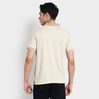 Men's 100% Cotton Collared Half Sleeves T-Shirt, Ecru Melange, small image number null