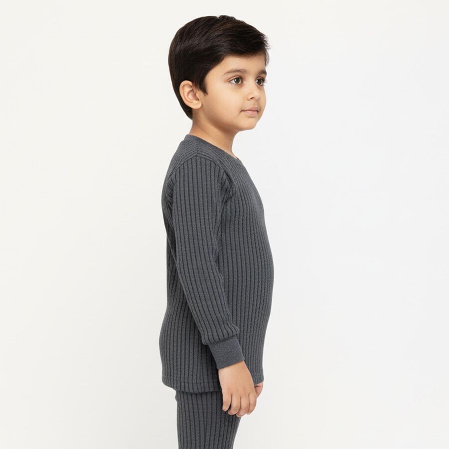 Boys' Thermal Upper, मिश्रित नीला, large image number null