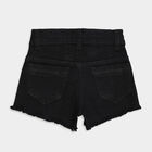 Girls Solid Shorts, Black, small image number null