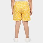 Boys' Yellow Regular Fit Printed Elastic Waist Bermuda Shorts, पीला, small
