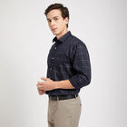 Checks Formal Shirt, Navy Blue, small image number null