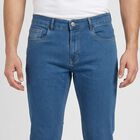 Men's Light Blue Slim Fit Washed Jeans, हल्का नीला, small