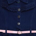 Girls' Frock, गहरा नीला, small