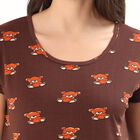 Women's Soft Lavender Sleeveless Minimalist Nighty, भूरा, small